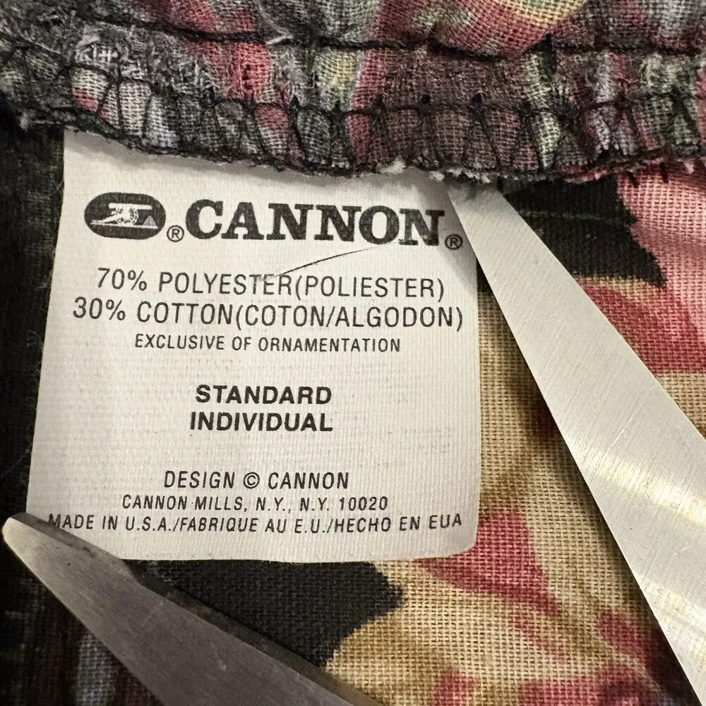 Cannon Mills Pillow Sham  Vintage 80s -90s